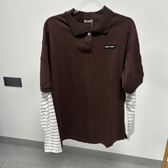 MIU MIU long-sleeved polo shirt